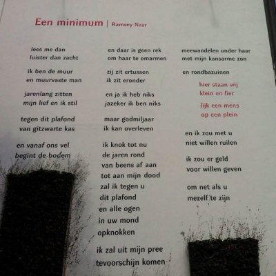 Een minimum, Ramsey Nasr, Mechelse Plein, Antwerpen