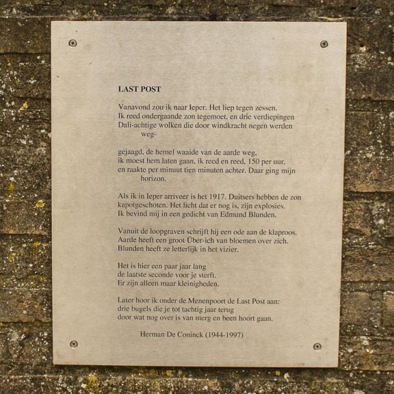 Poëzie, gedicht, Herman de Coninck, Ieper
