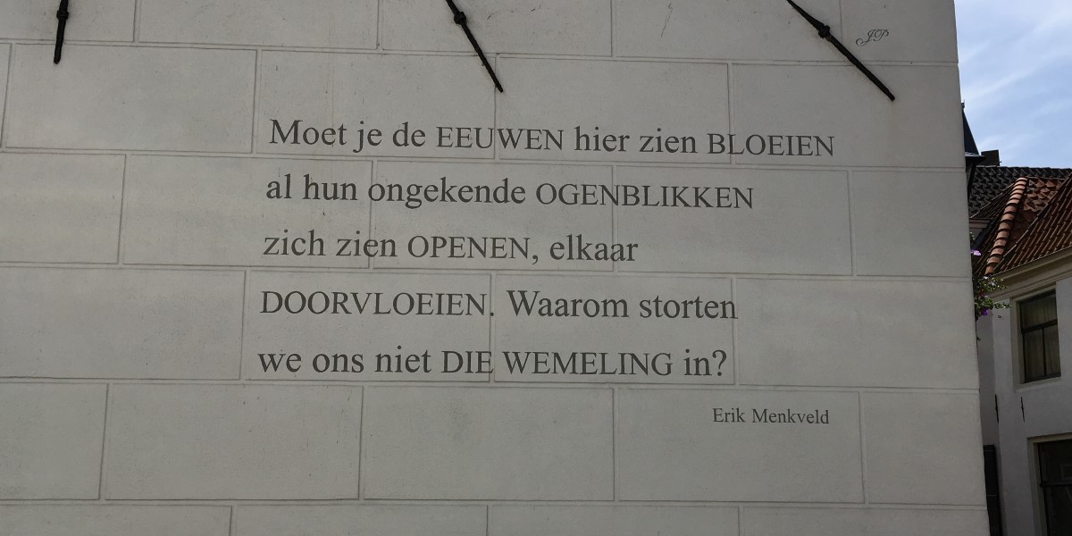Poëzie, gedicht, Erik Menkveld, Naarden