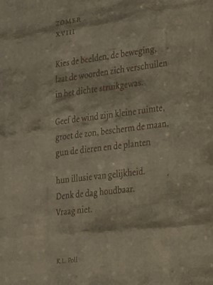 Poëzie, gedicht, K.L. Poll, Den Haag