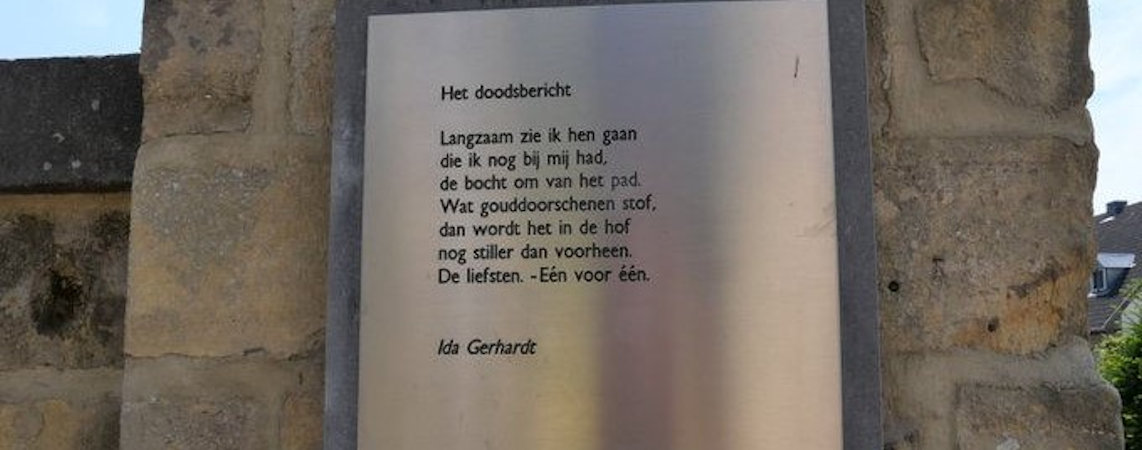 Poëzie, gedicht, Ida Gerhardt, Valkenburg