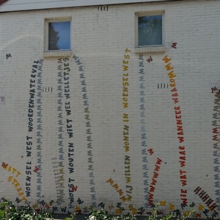 Poëzie, street art, Woensel, anoniem