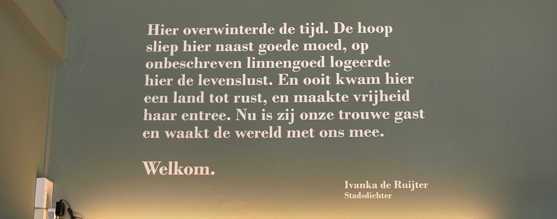 Poëzie, straatpoëzie, gedicht, Ivanka de Ruijter, Wageningen
