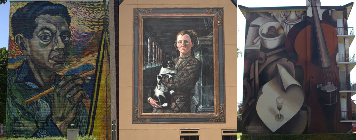 Muurmuseum, Carel Willink, Raoul Hynckes, Henk Mual, Arnhem, De strakke hand